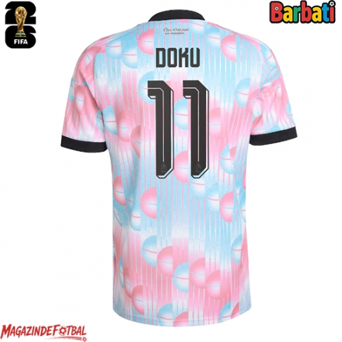 Belgia Jeremy Doku #11 Tricou Fotbal Replică Mondial 2026 Barbati Deplasare Belgia Jeremy Doku #11 Tricou Fotbal Replică Mondial 2026 Barbati Deplasare